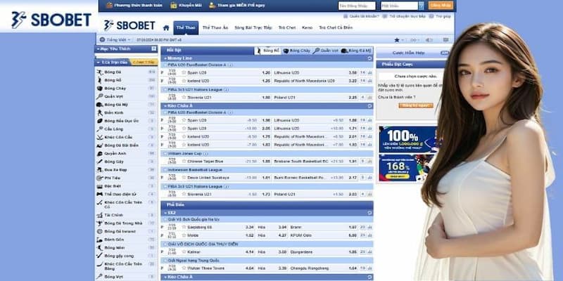 Các hình thức cá cược phổ biến trên Sbobet